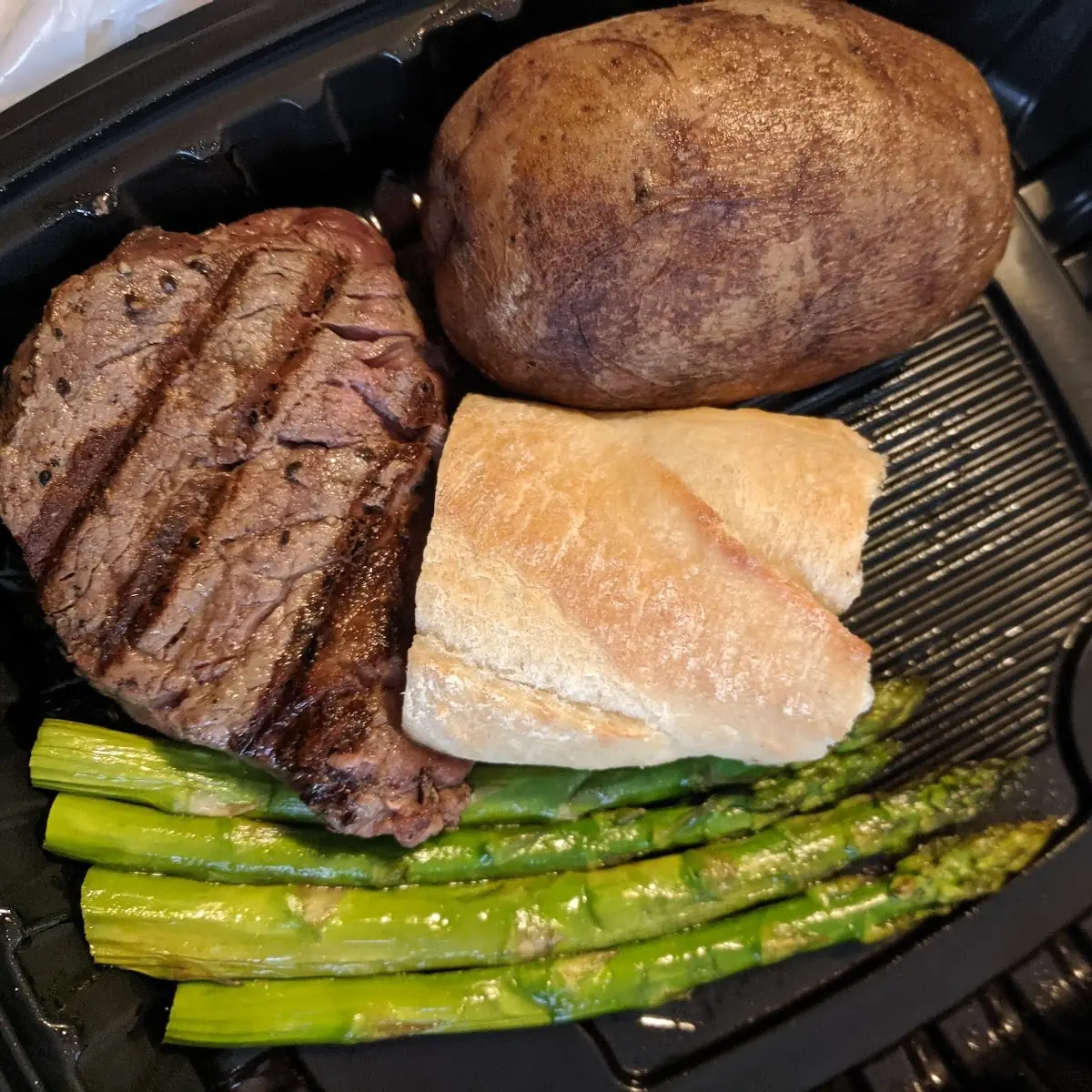 Steak Baked Potato & Asparagus Roll