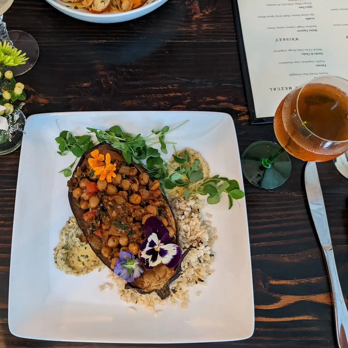 Vegan Stuffed Eggplant