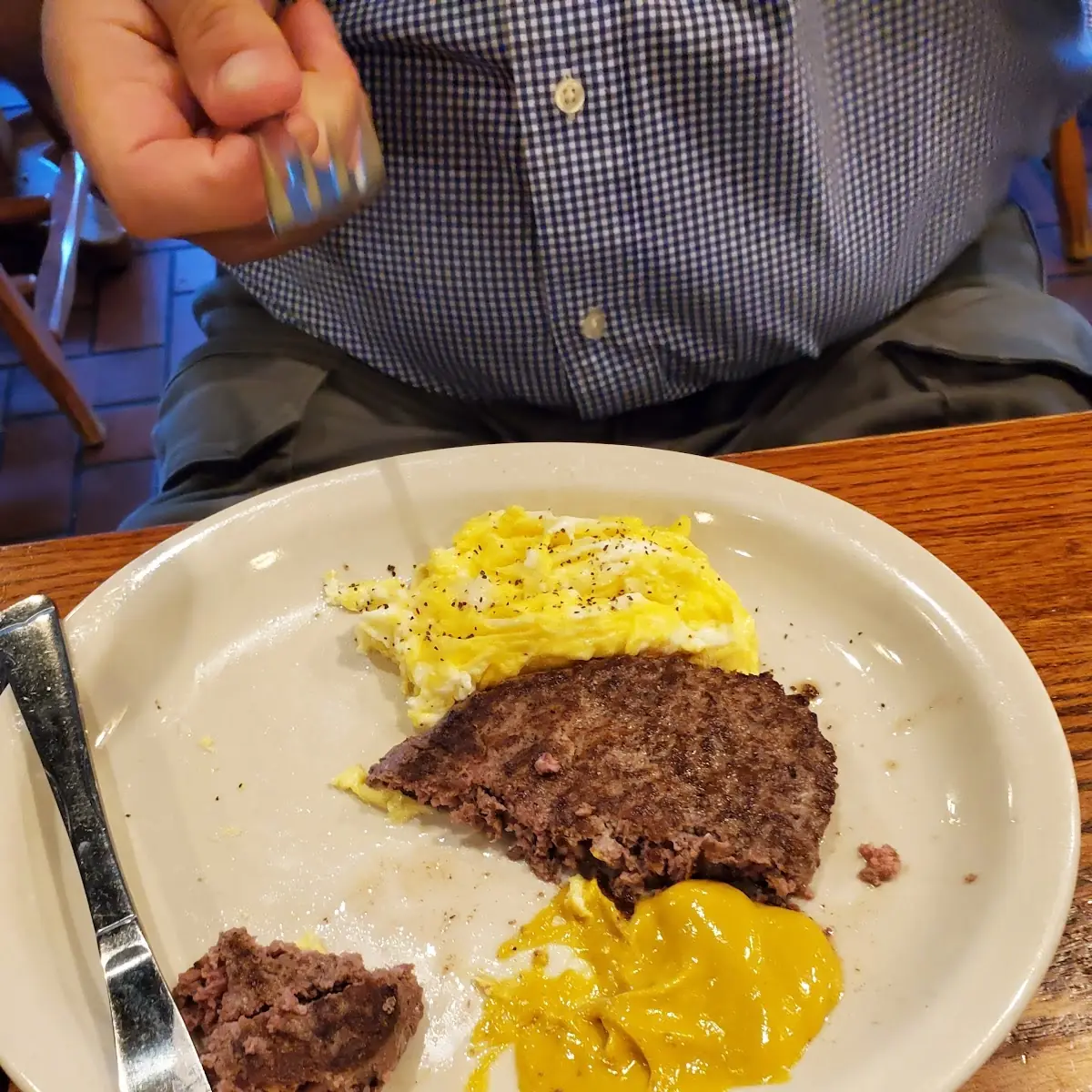 Hamburger Steak and Eggs