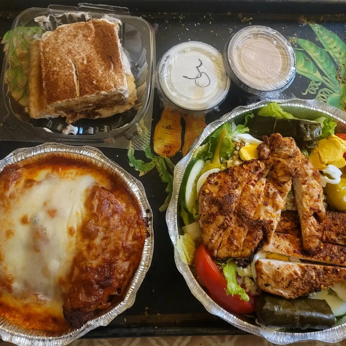 Spicy Chicago Salad Eggplant Rollatini