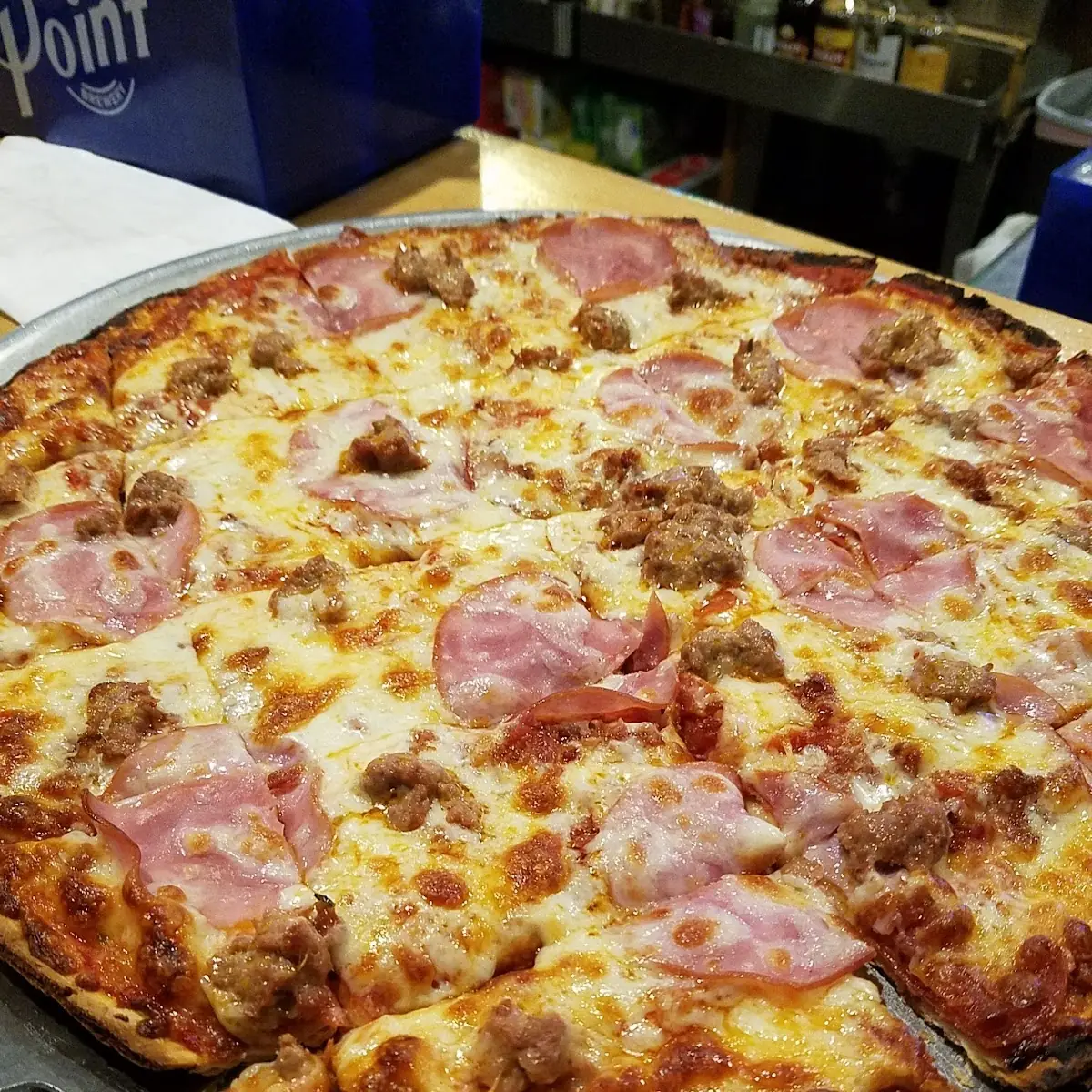 Large Thin Crust Meat Lovers Pizza