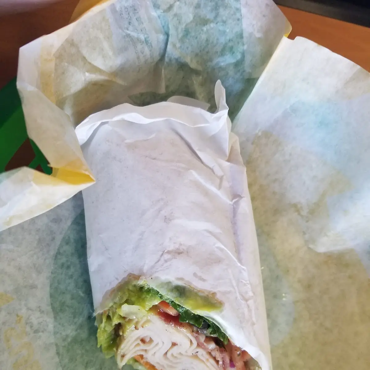 Turkey Bacon Guacamole Wrap
