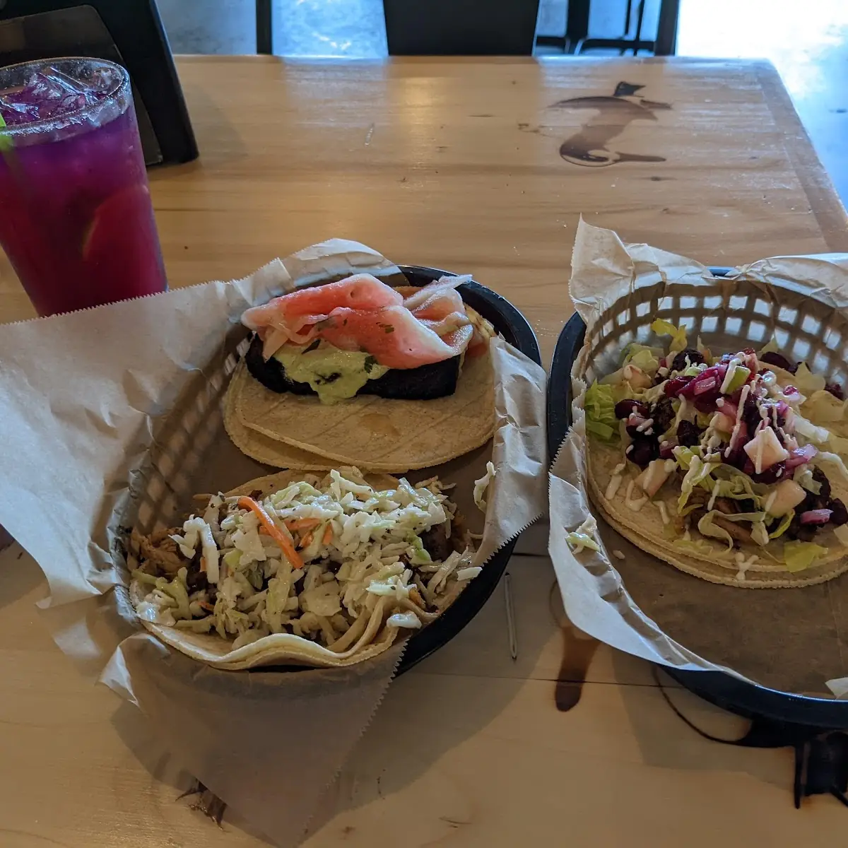 Pork Belly Taco with Pickles Watermelon Rine