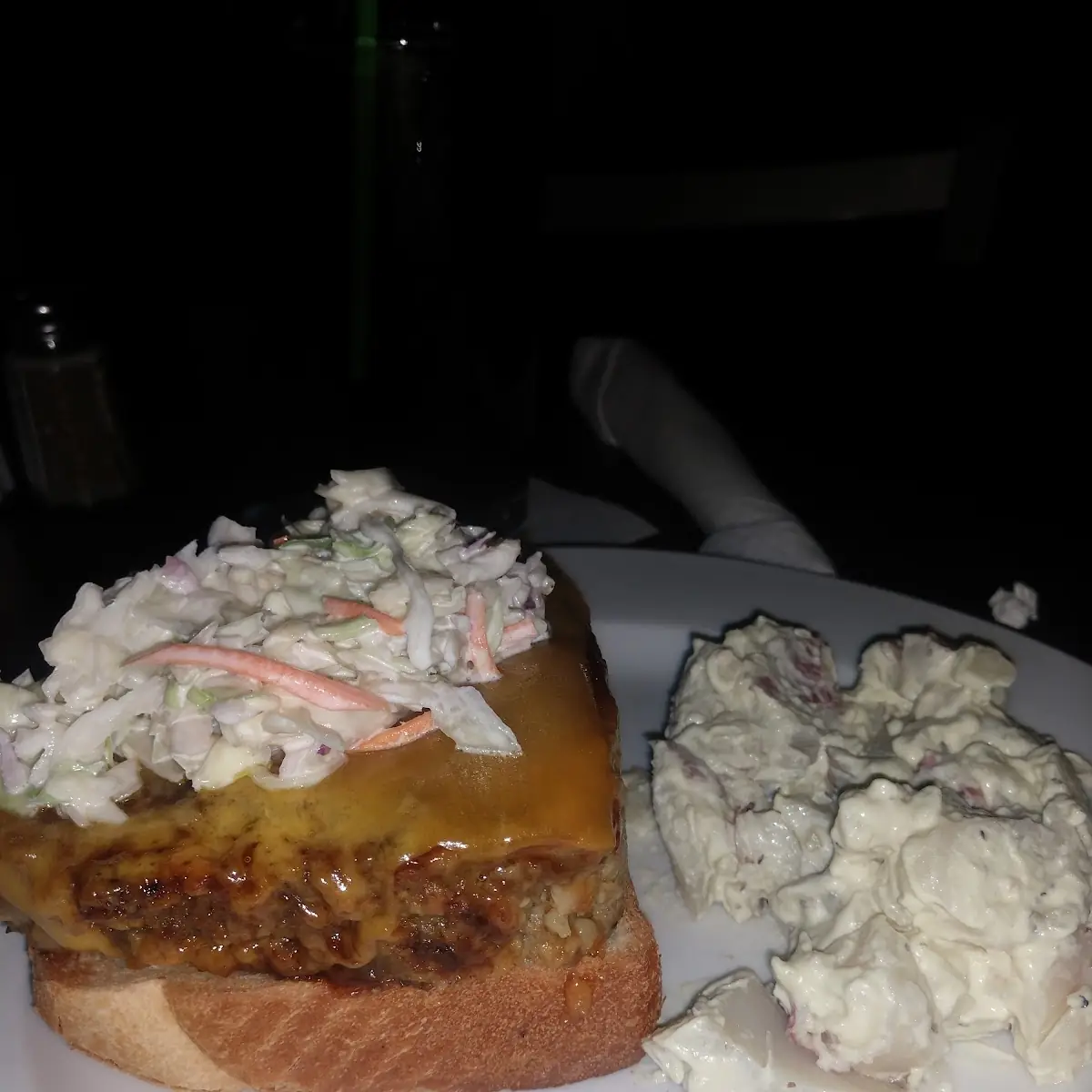 Open Faced Meatloaf Sandwich