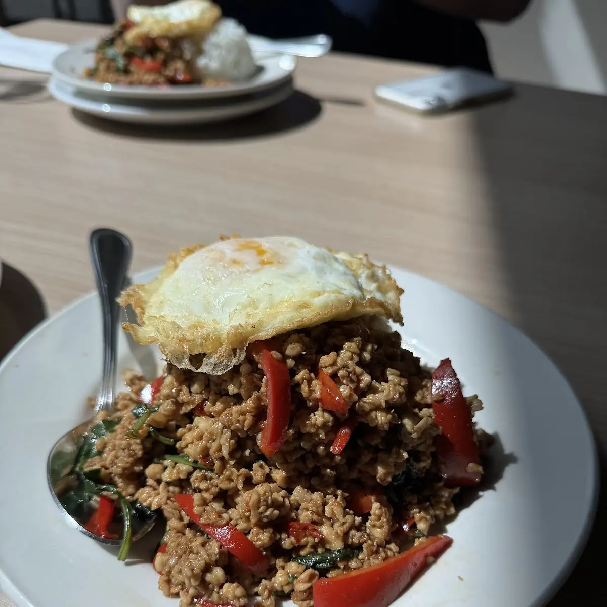 Pad Kra Pow over Rice