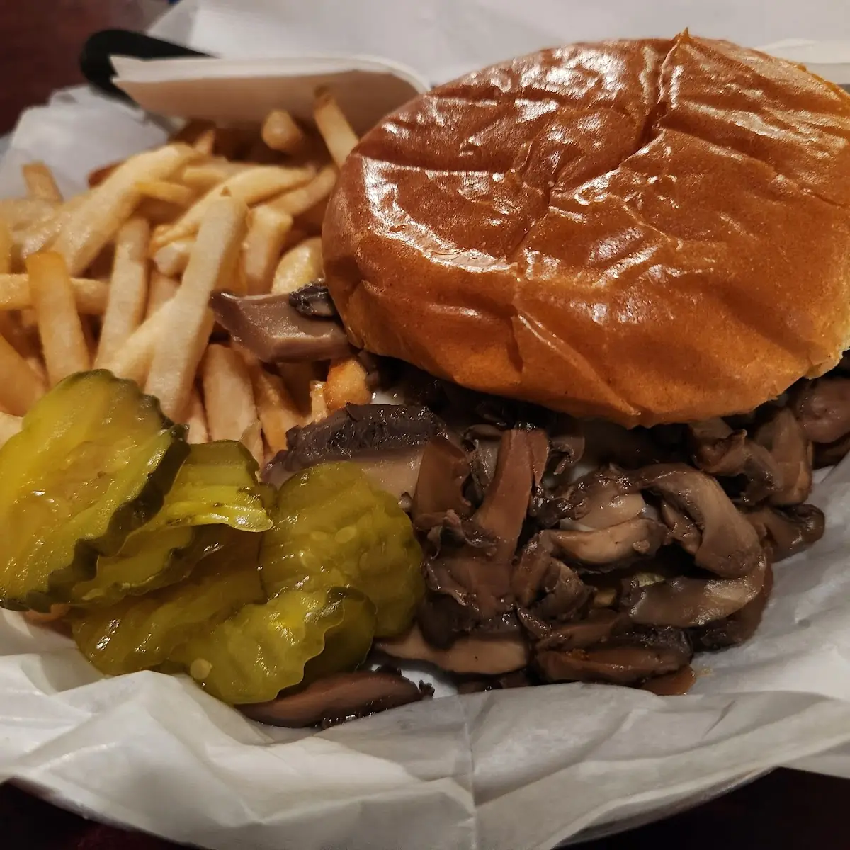 Mushroom Swiss Burger