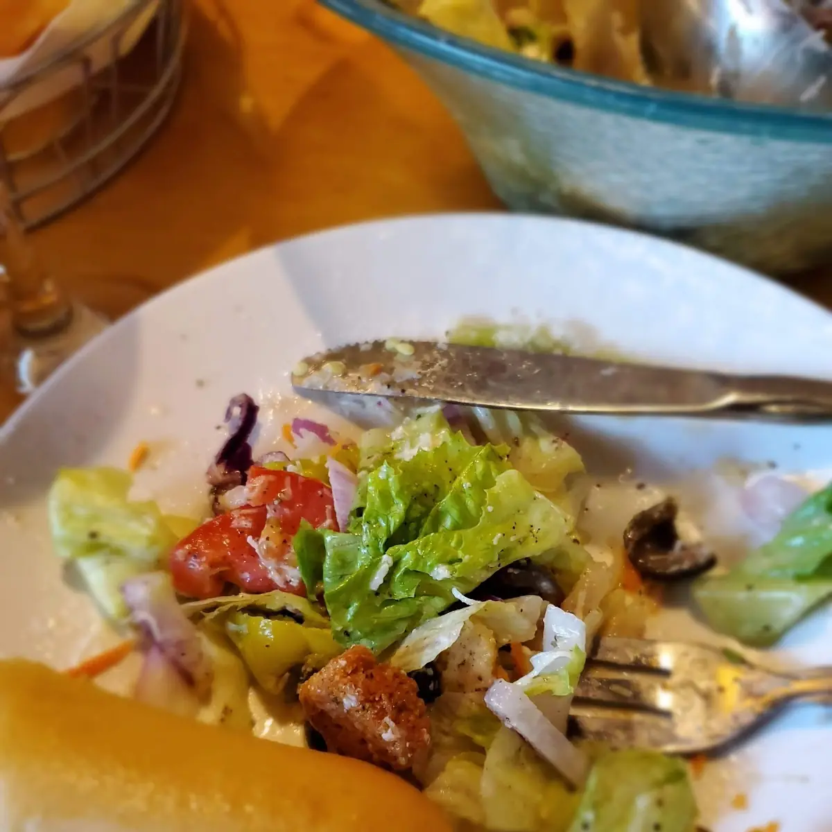 Salad and Bread Sticks