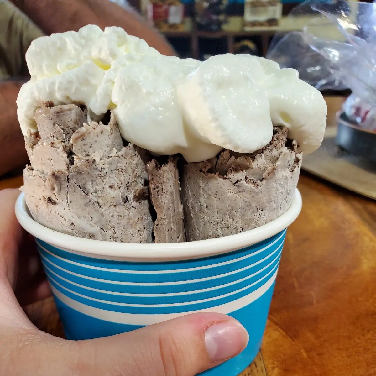 Rolled Oreo Ice Cream