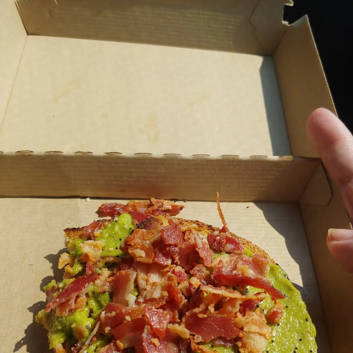 Bacon-Topped Avocado Toast