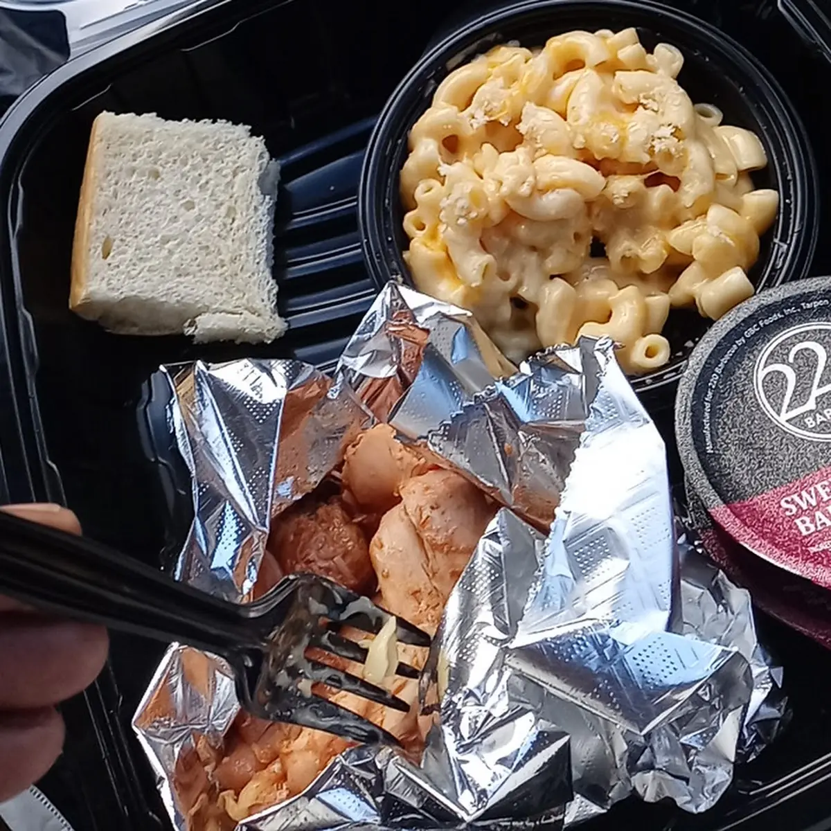 Baked Beans Mac Cheese Pulled Chicken