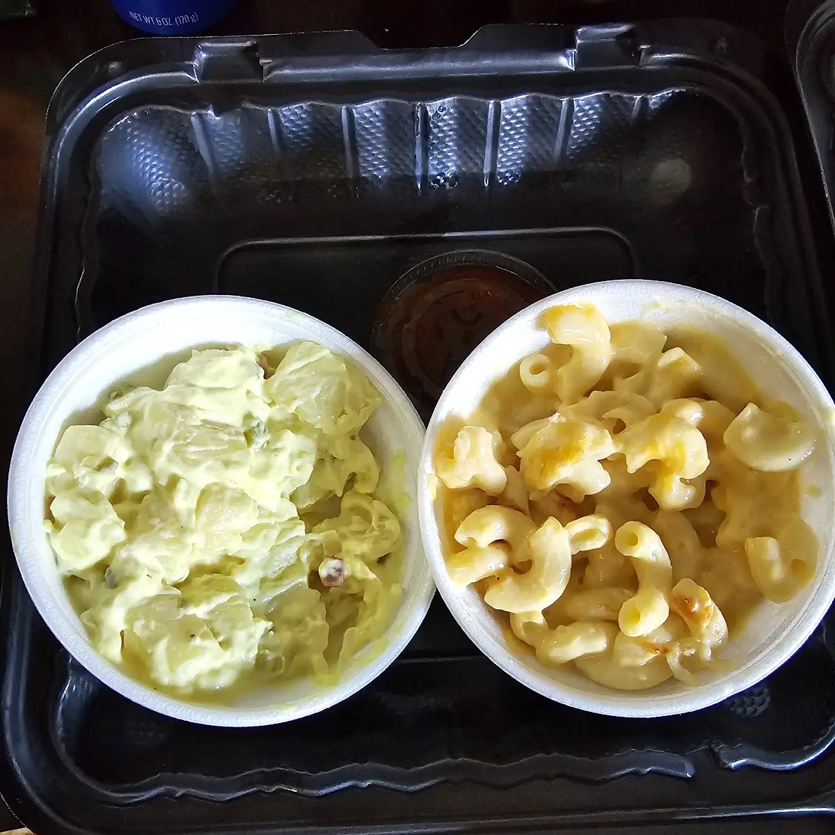 Potato Salad and Macaroni Cheese