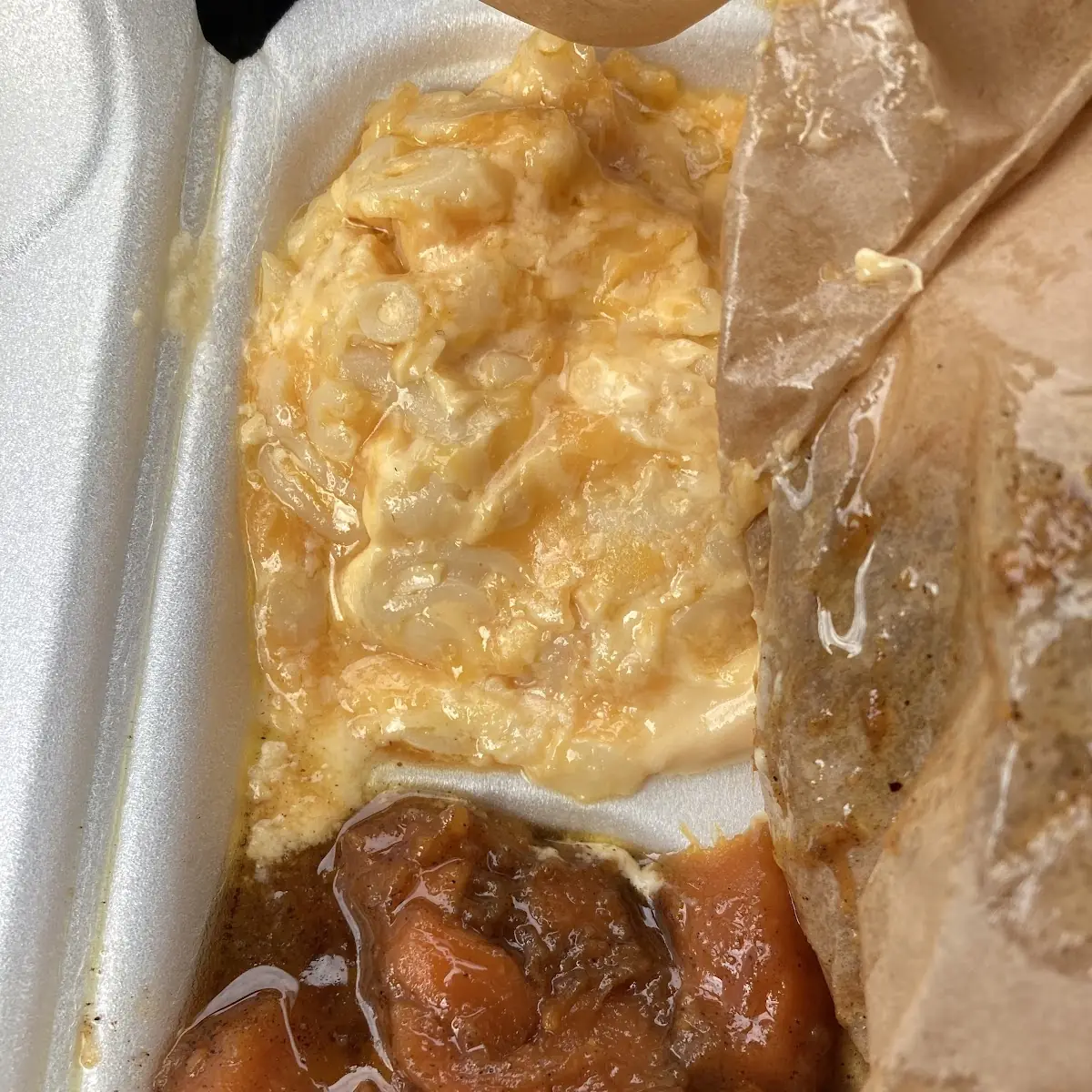 Yams and Mac and Cheese