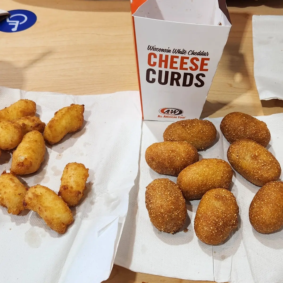 Cheese Curds and Corn Dog Nuggets