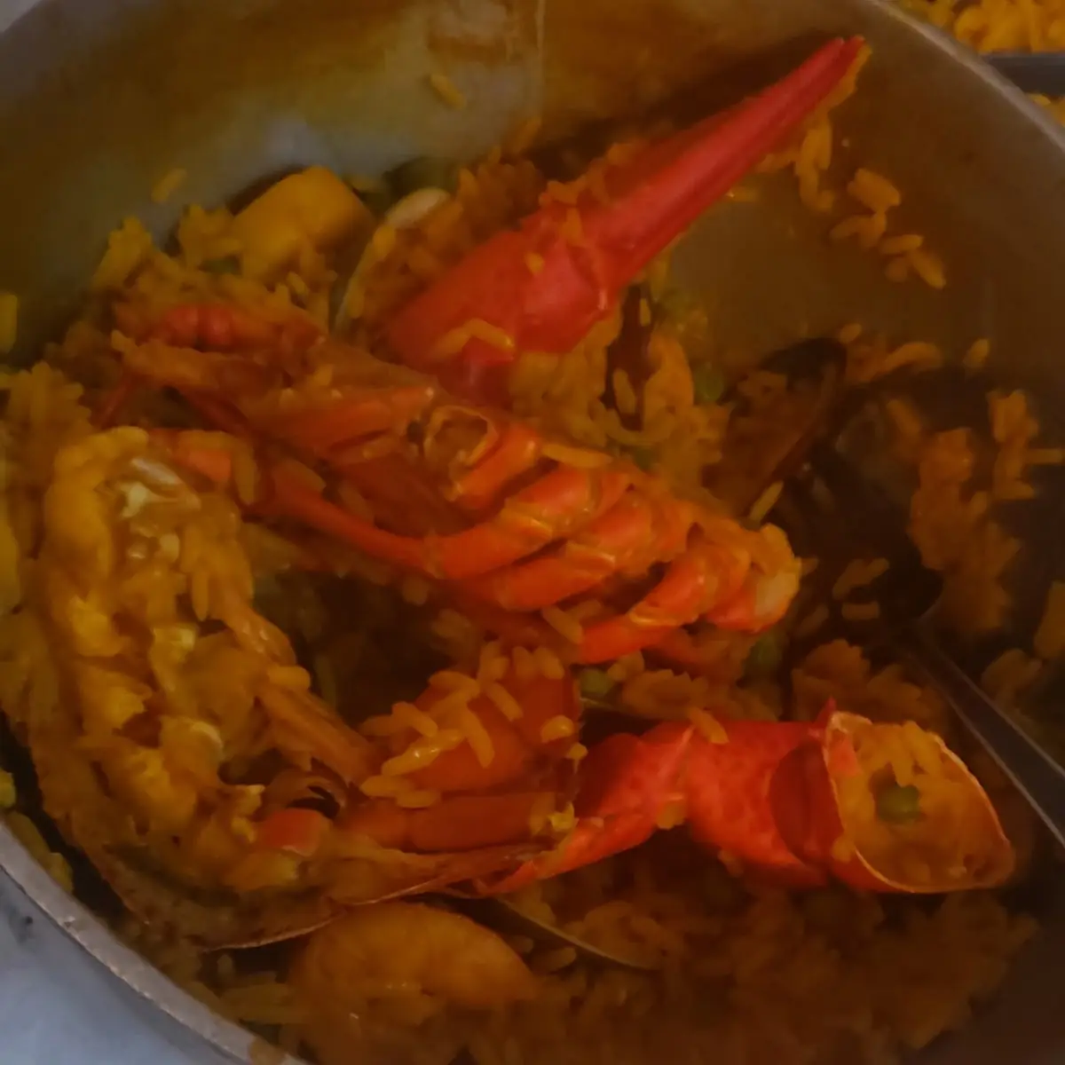 Paella with Seafood Combination