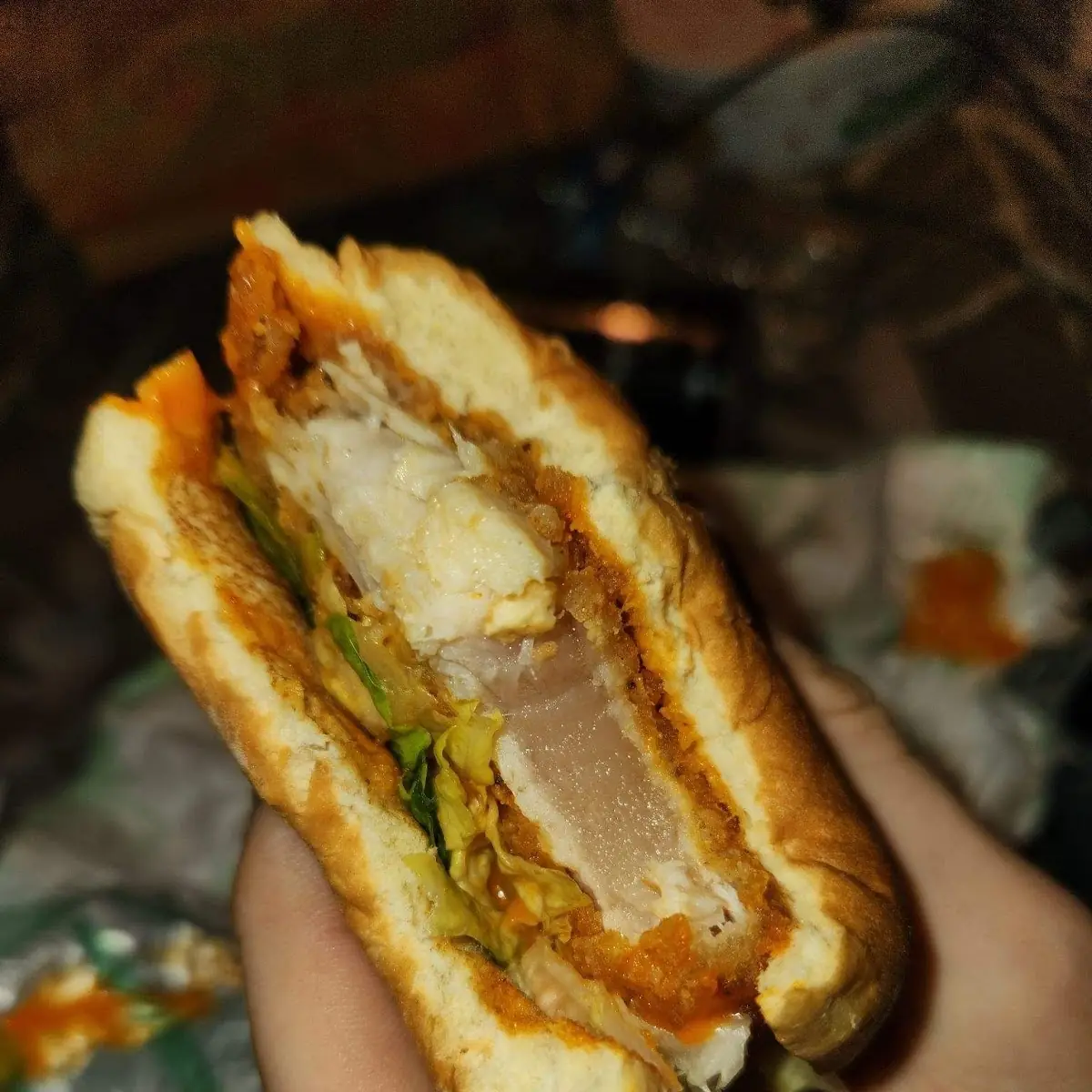 Raw Chicken Sandwich