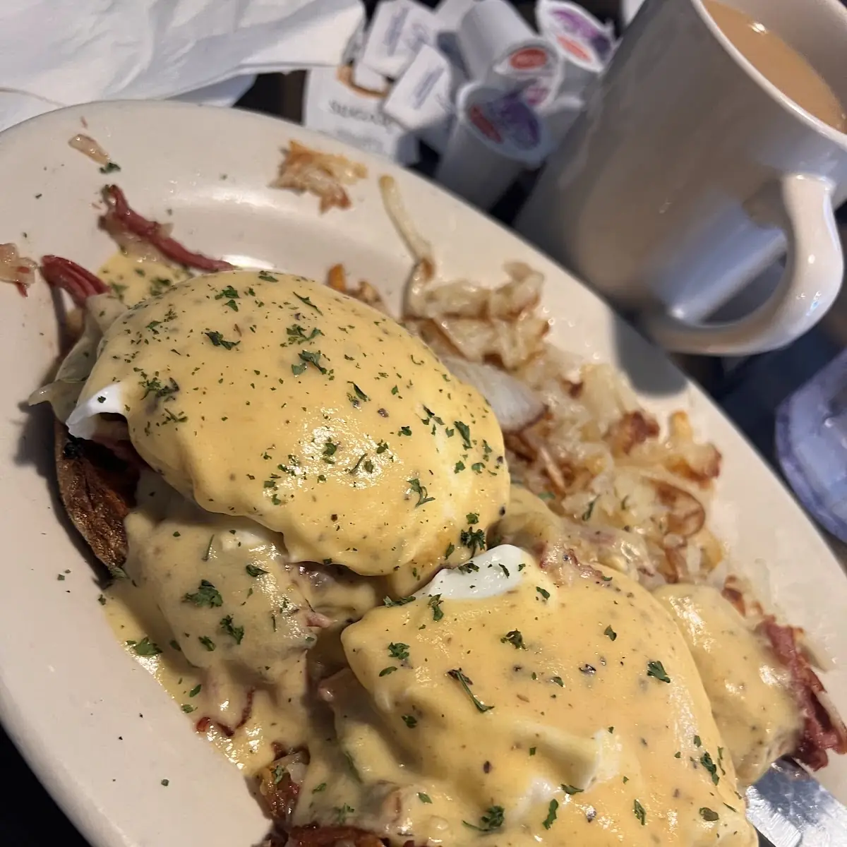 Corned Beef Eggs Benedict