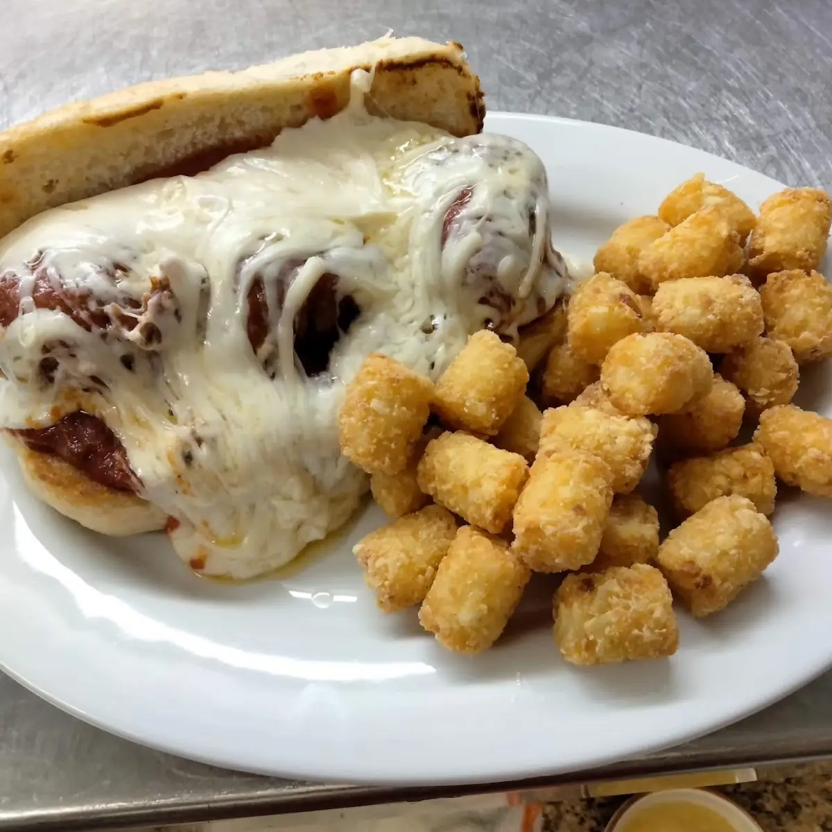 Meatball Sub with Fries