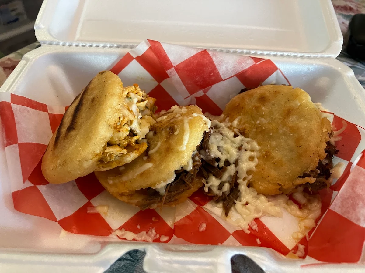 3 Mini Arepas Chicken Pork Beef