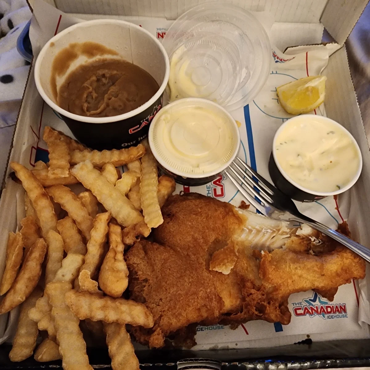 Fish and Chips, The Canadian Brewhouse (Okotoks)