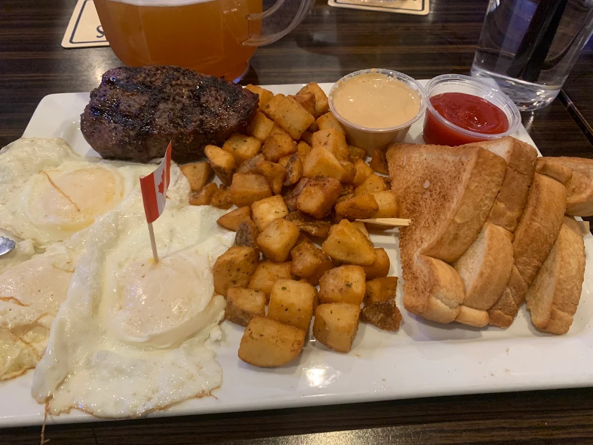 Steak and Eggs, The Canadian Brewhouse (Okotoks)