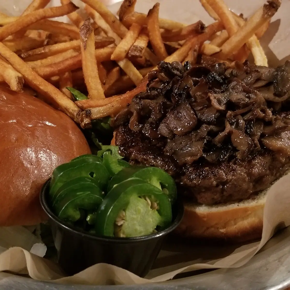 Mushroom Swiss Burger