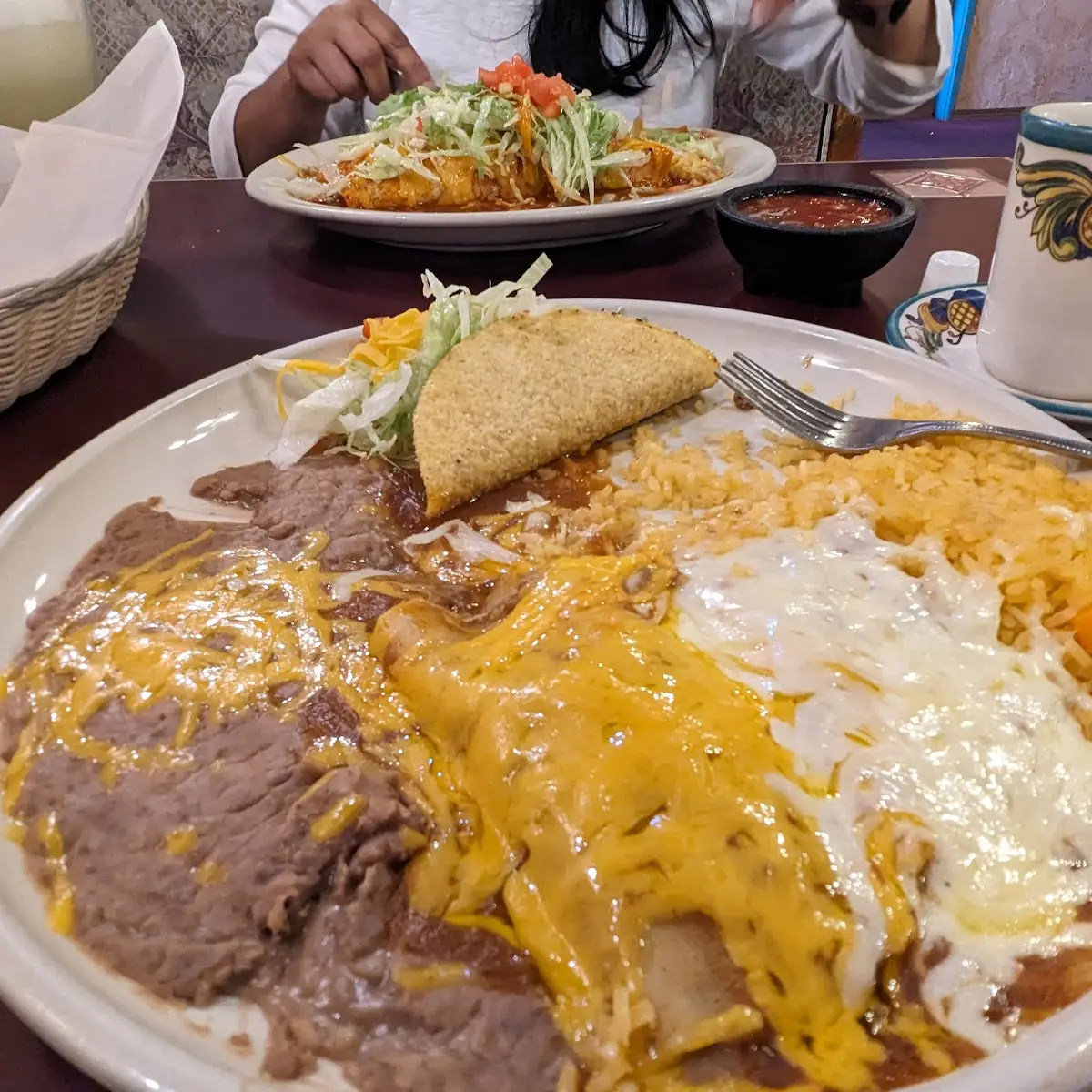 Enchilada Chile Relleno Taco Plate