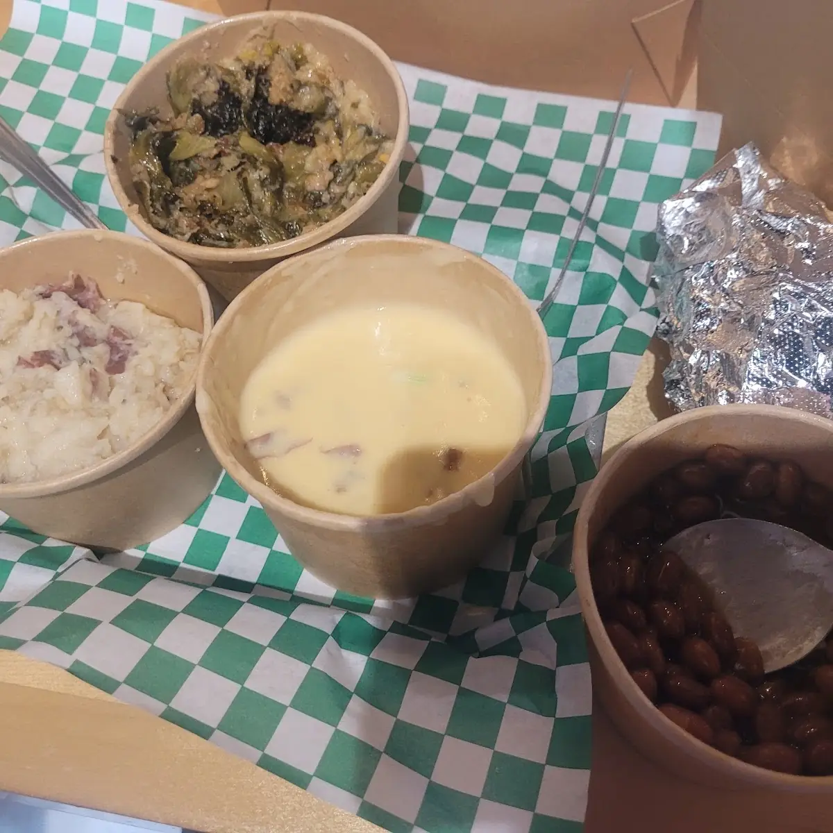 Greens Mashed Potato Soup Beans