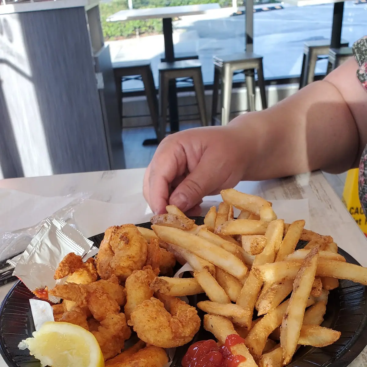 Fried Shrimp and Fries