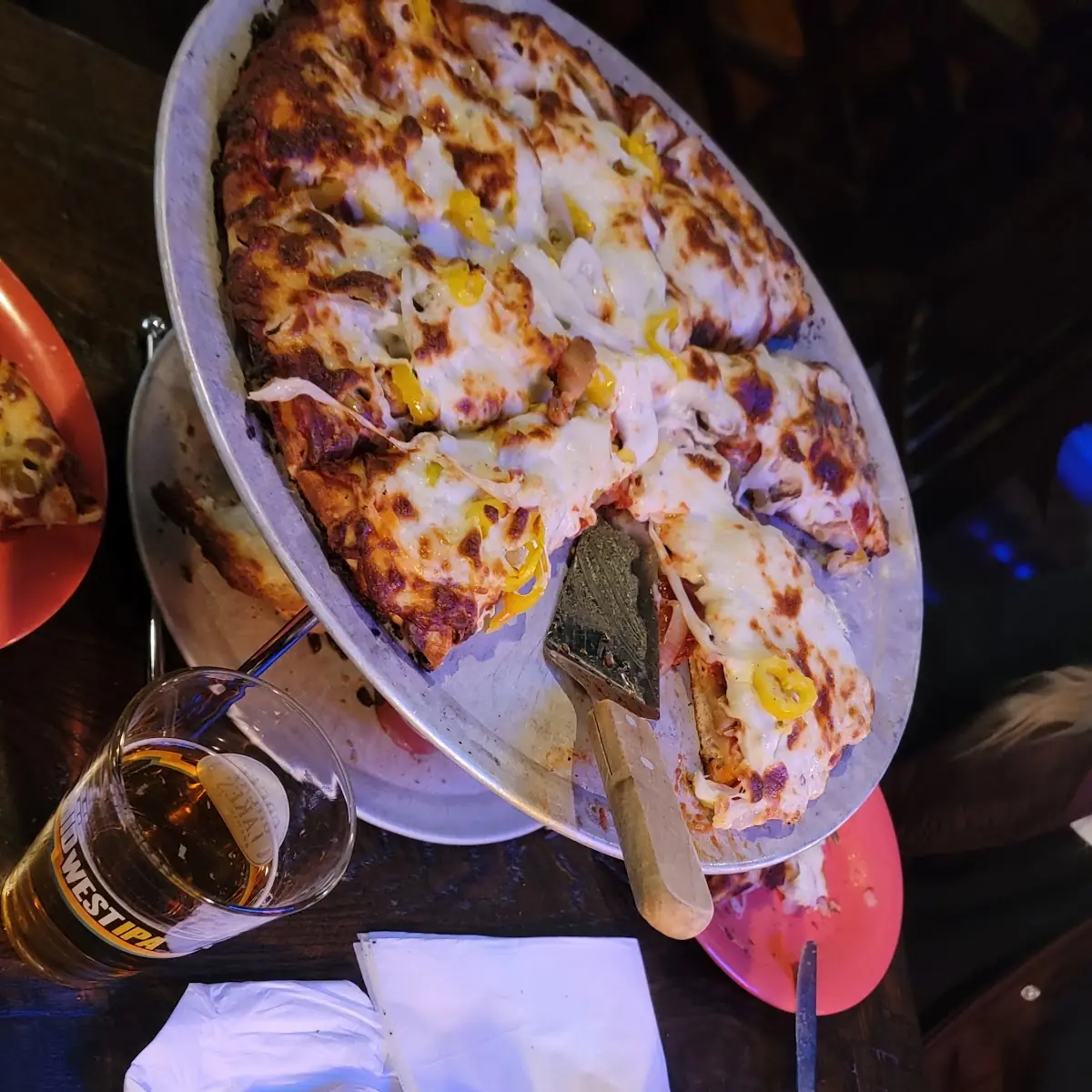 Pizza and Garlic Bread