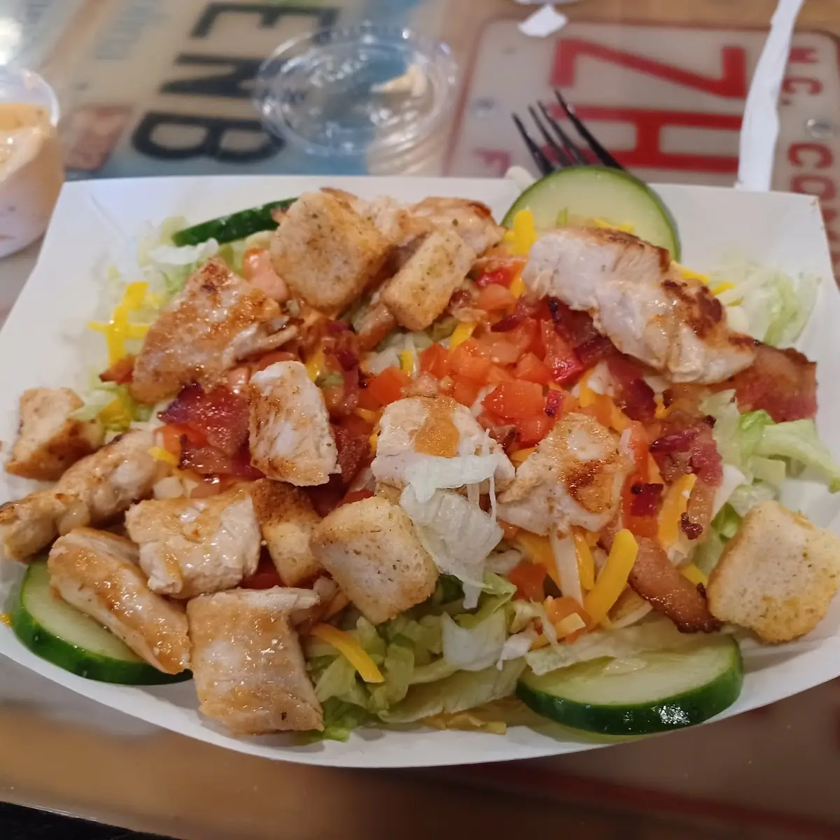 Small Salad with Grilled Chicken