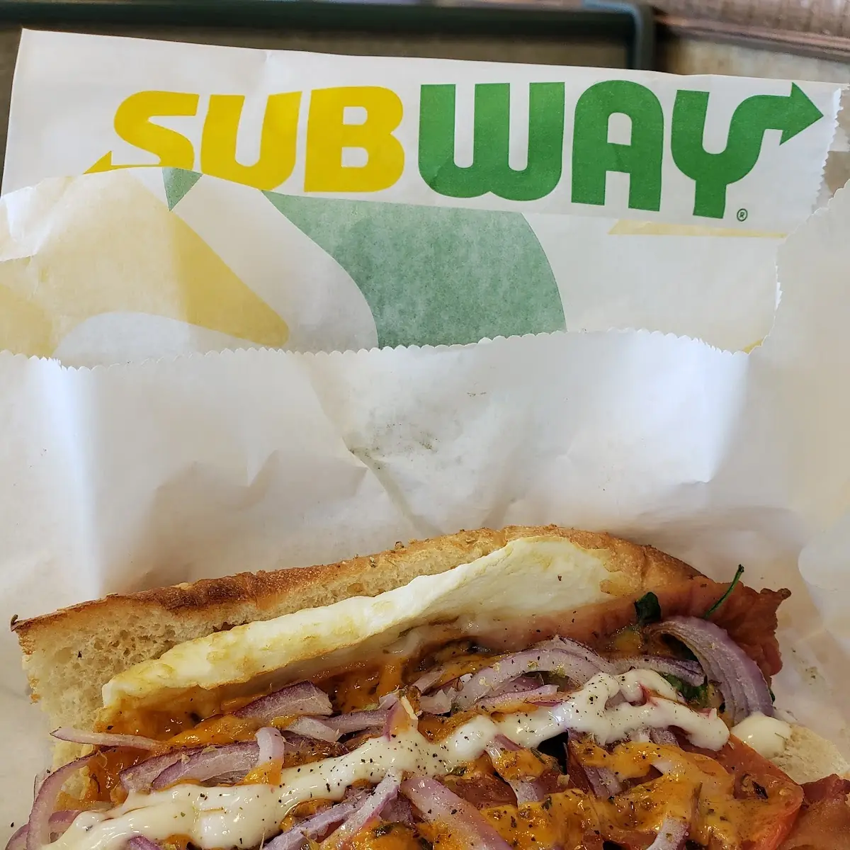 Egg White Bacon and Cheese Sandwich