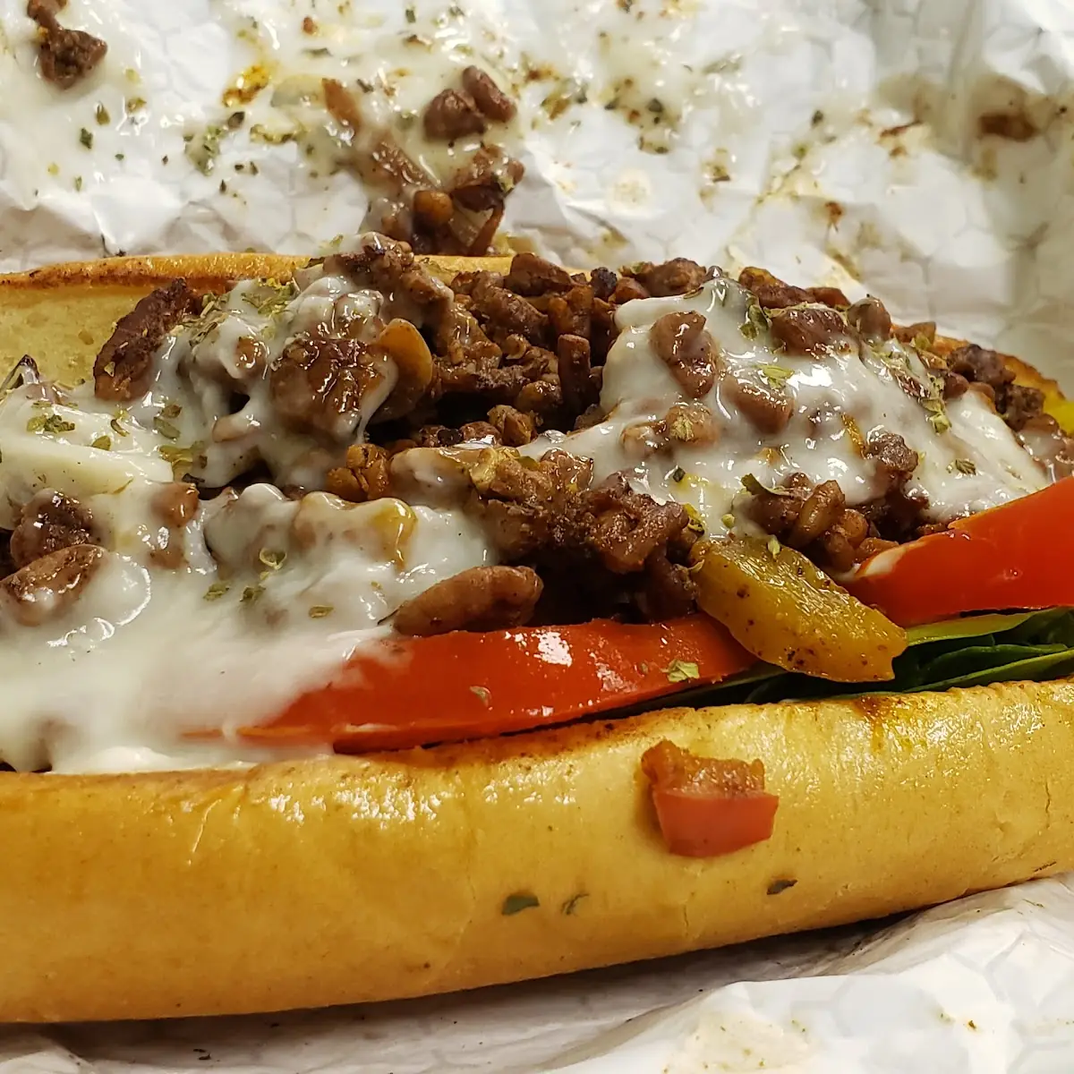 Pecan Philly Cheesesteak