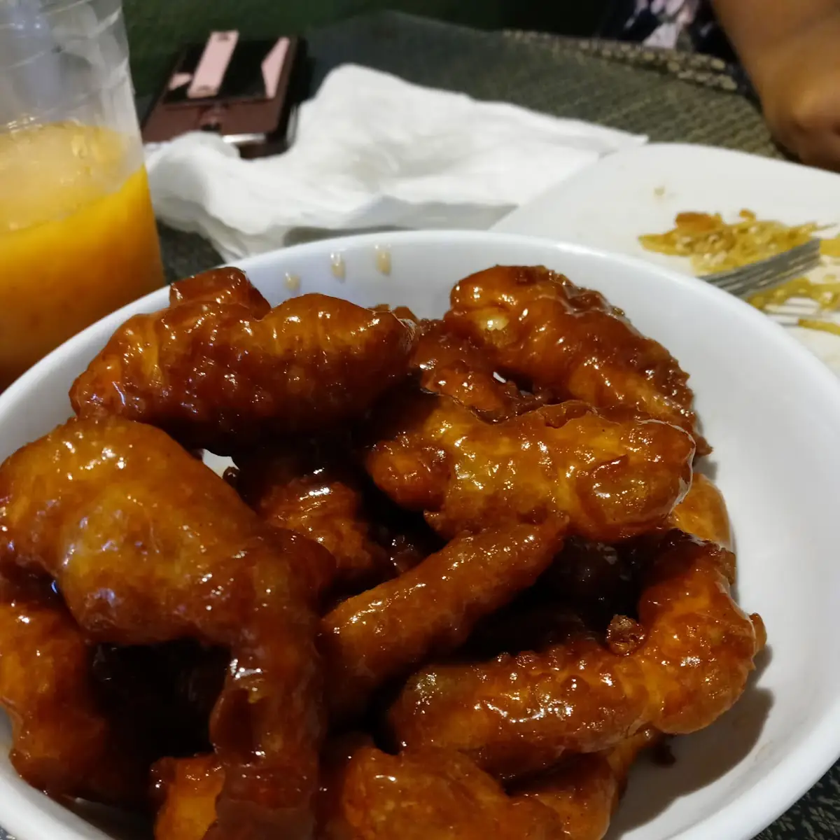 Fried Fish and Chips and Clam Chowder Bowl