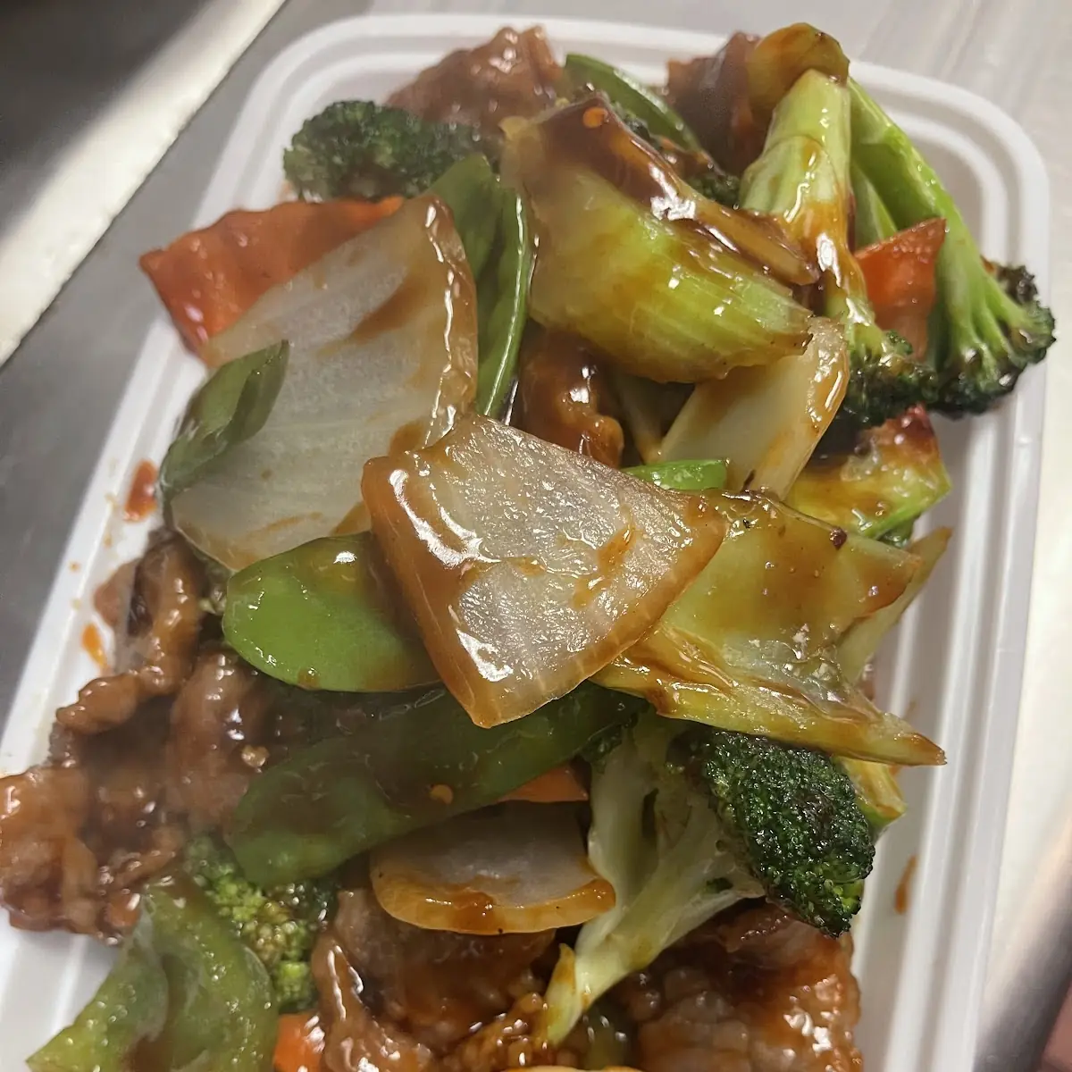 Triple Delight with Garlic Sauce