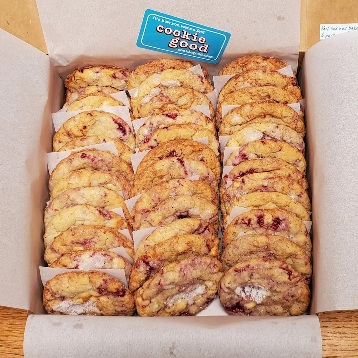 White Chocolate Raspberry Cookies