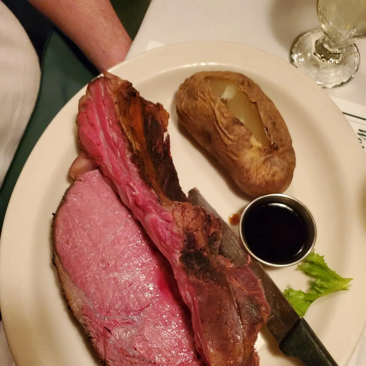 Prime Rib and Baked Potato