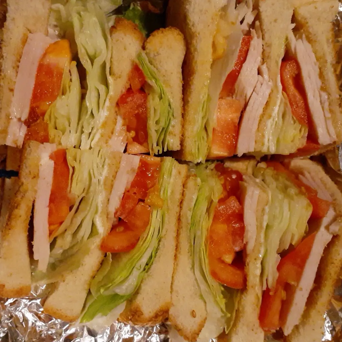 Turkey Bacon Club Sandwich