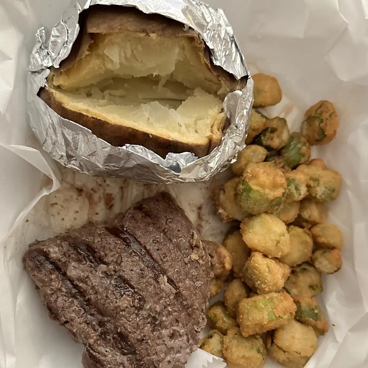 Sirloin with Baked Potato