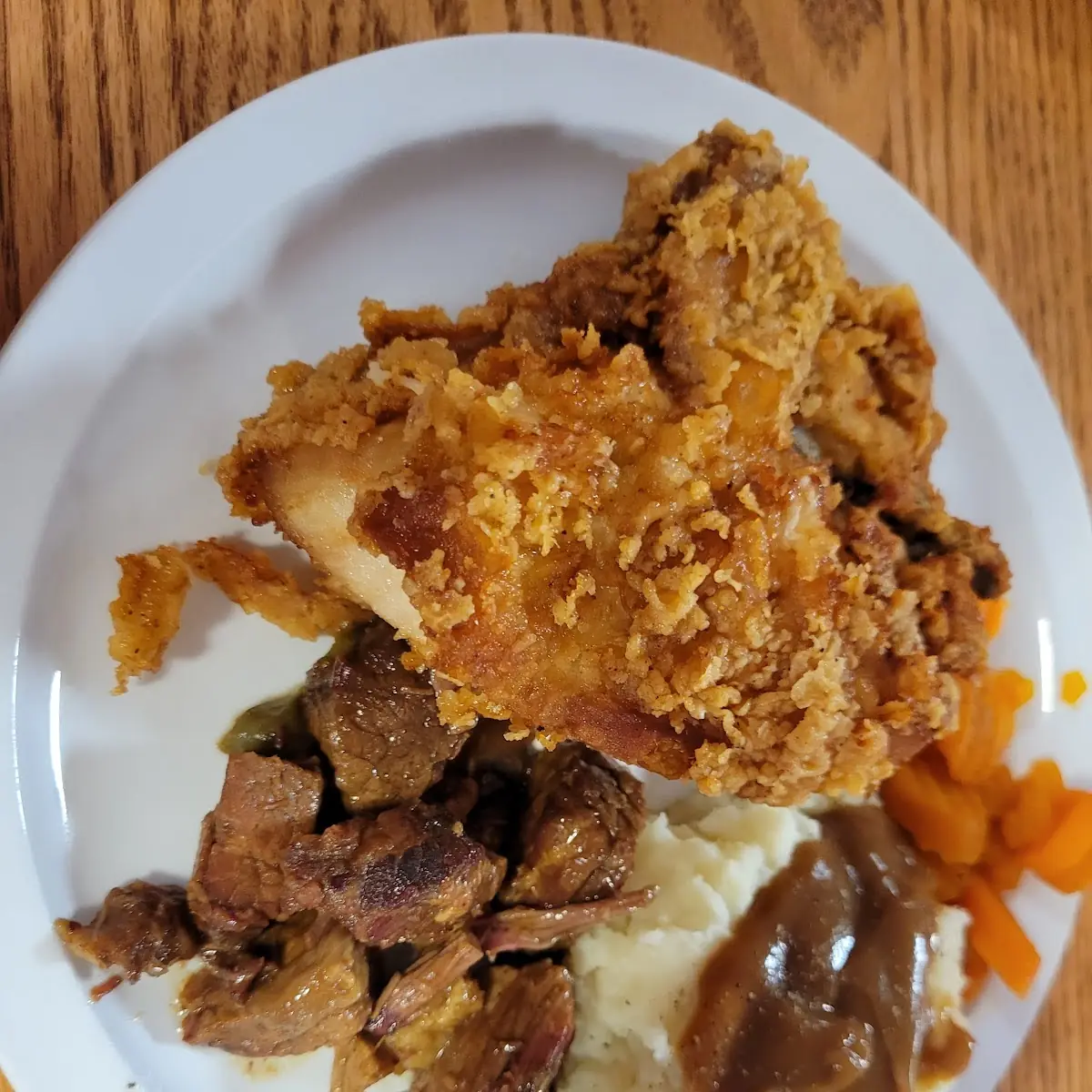 Fried Chicken and Mashed Potatoes
