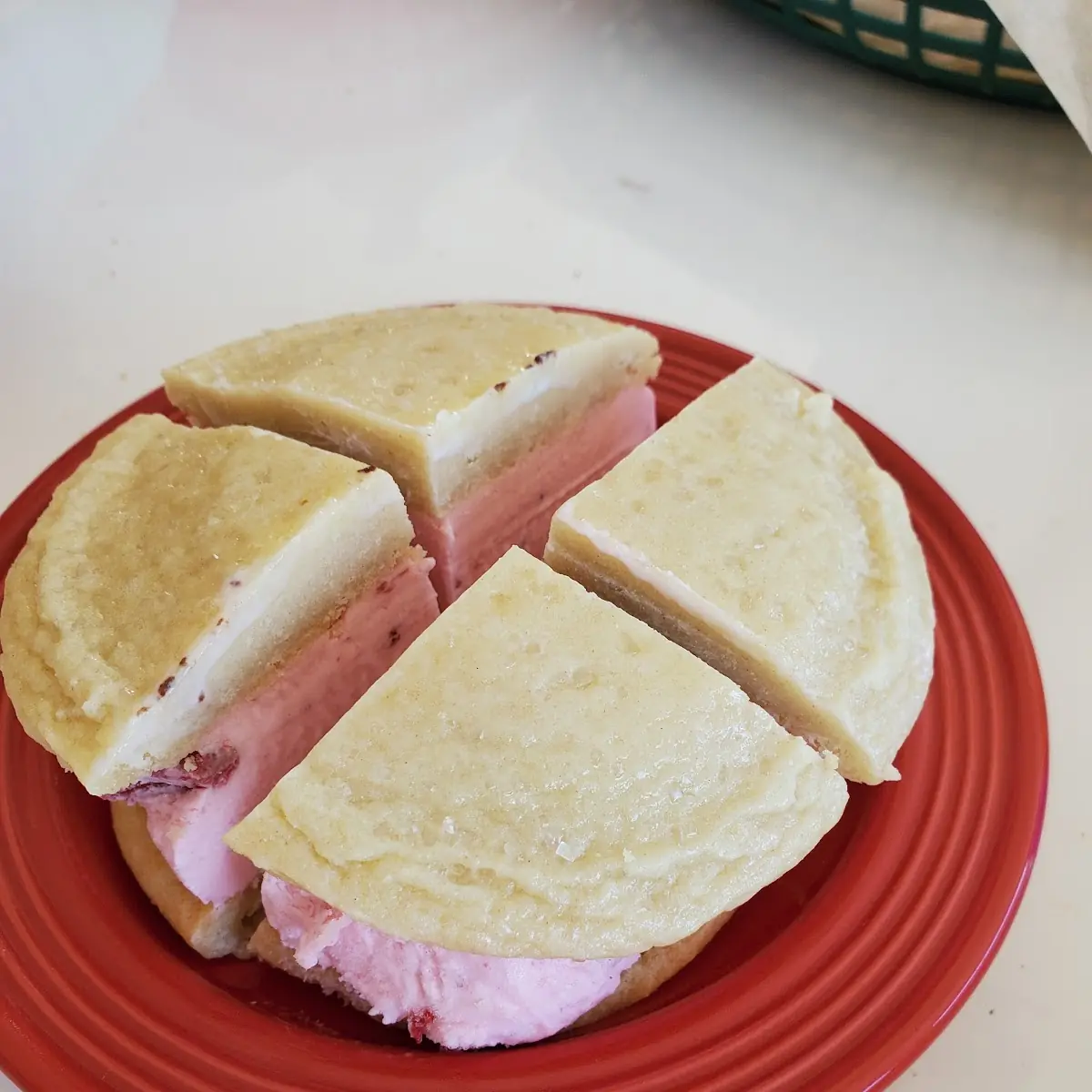 Strawberry Ice Cream Sandwich
