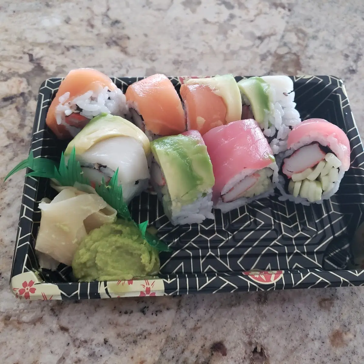 Rainbow Roll Sushi