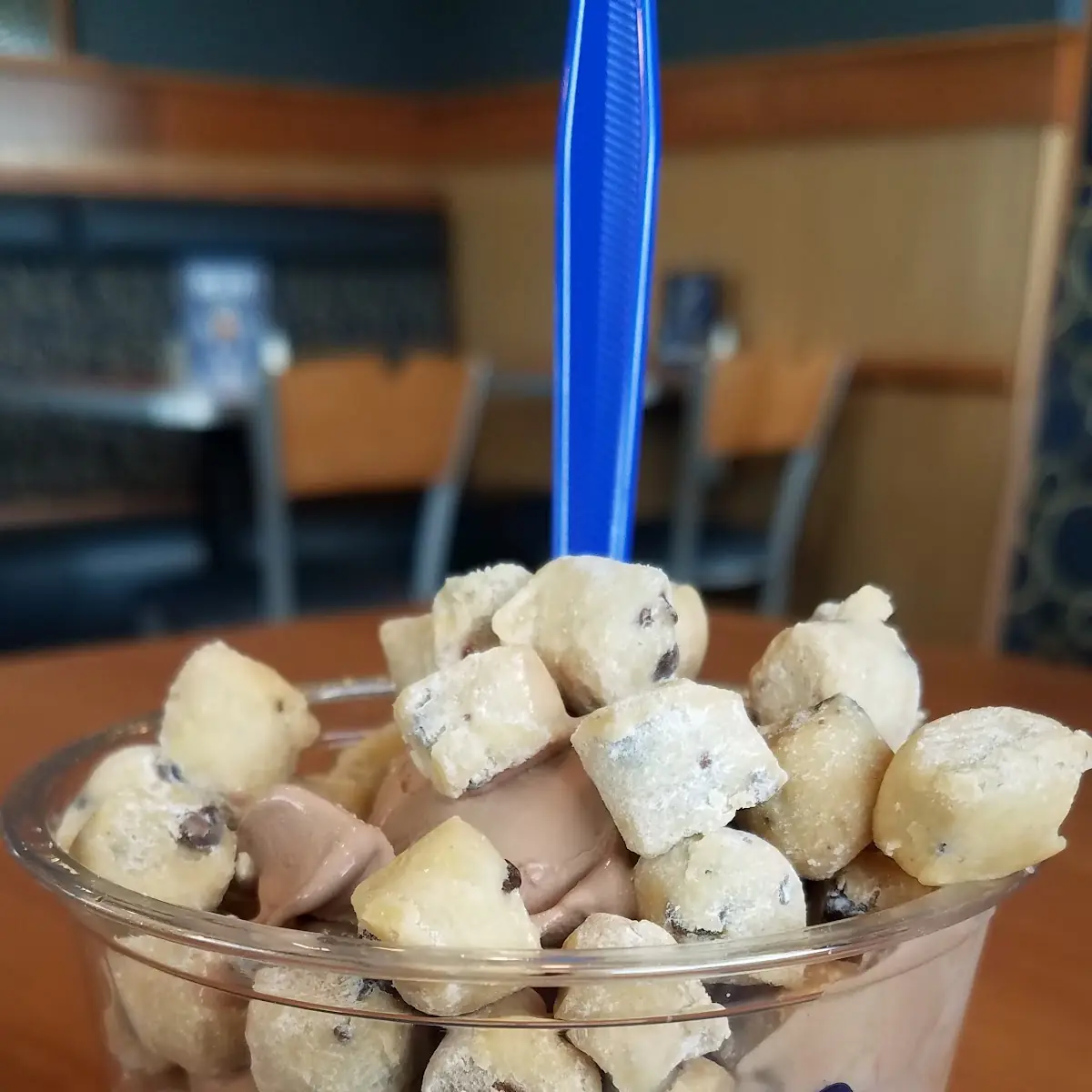 Chocolate Ice Cream with Cookie Dough Bites