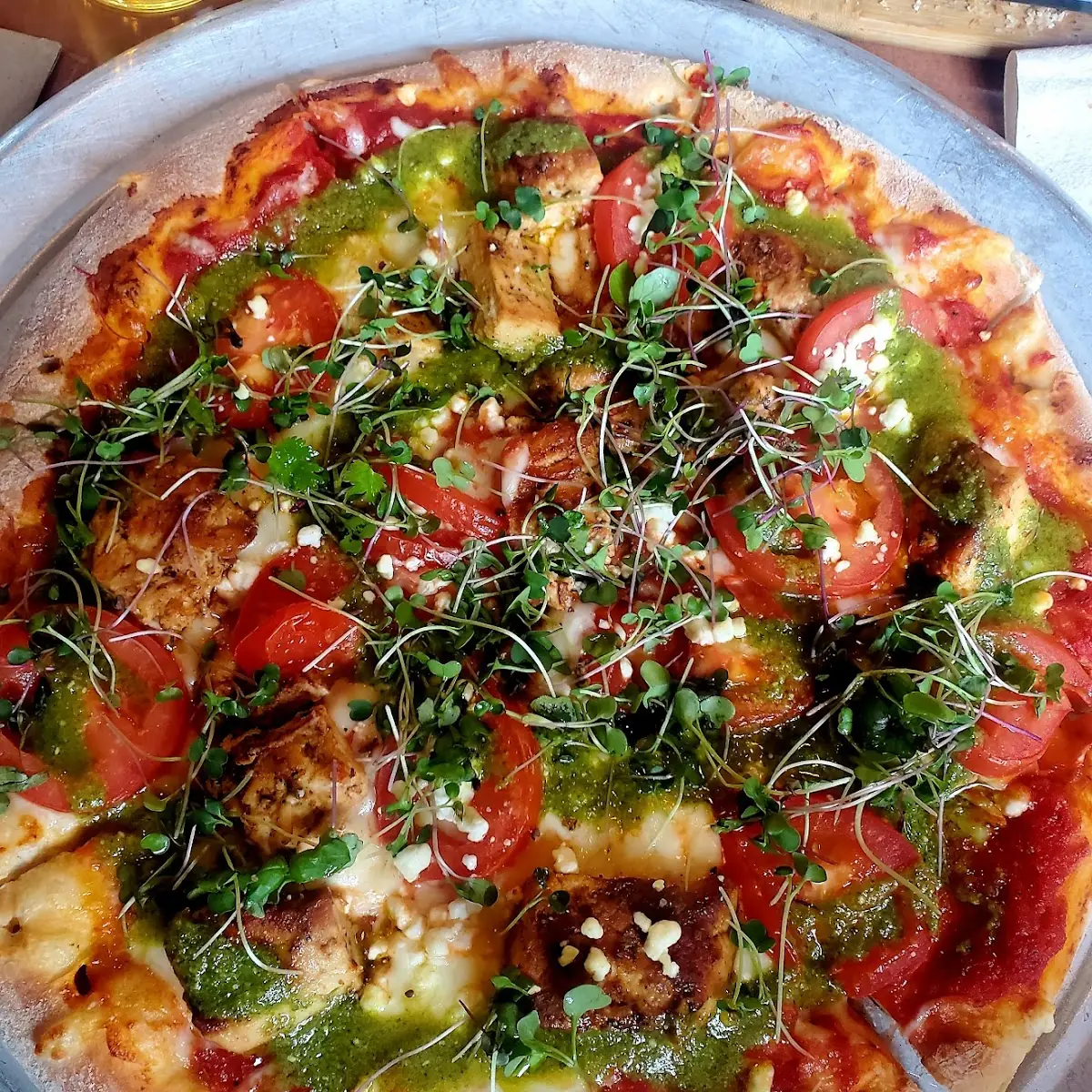Pesto Chicken Pizza