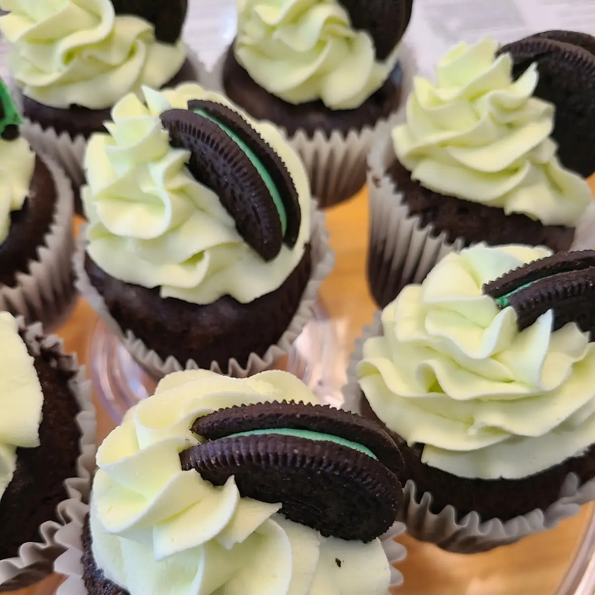 Mint Oreo Cupcakes
