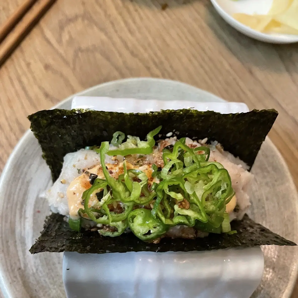 Negi Toro Hand Roll