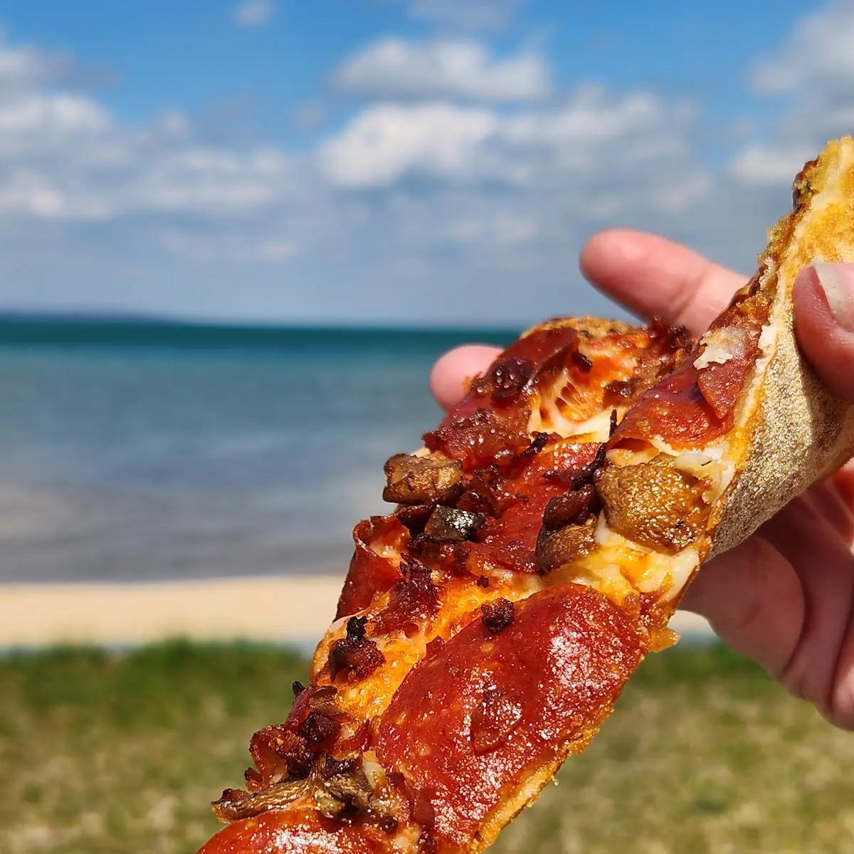 Pepperoni Bacon Mushroom Pizza