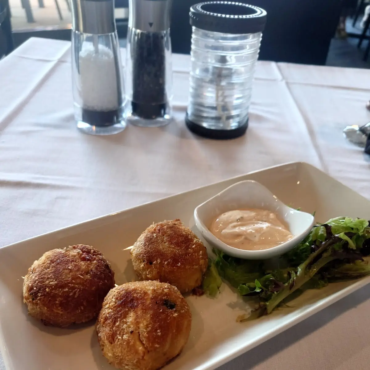 Crab-Risotto Arancini with Roasted Red Pepper Sauce