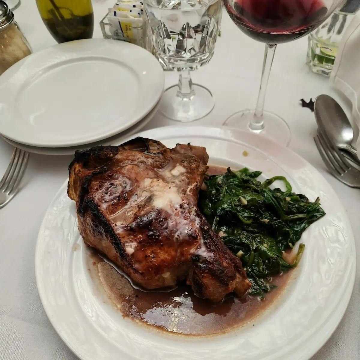 Broiled Double Cut Veal Chop
