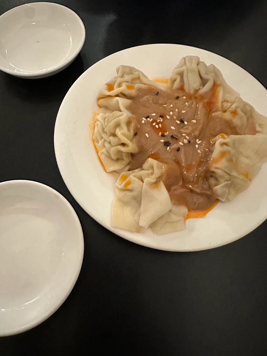 Dumplings with Peanut Sauce