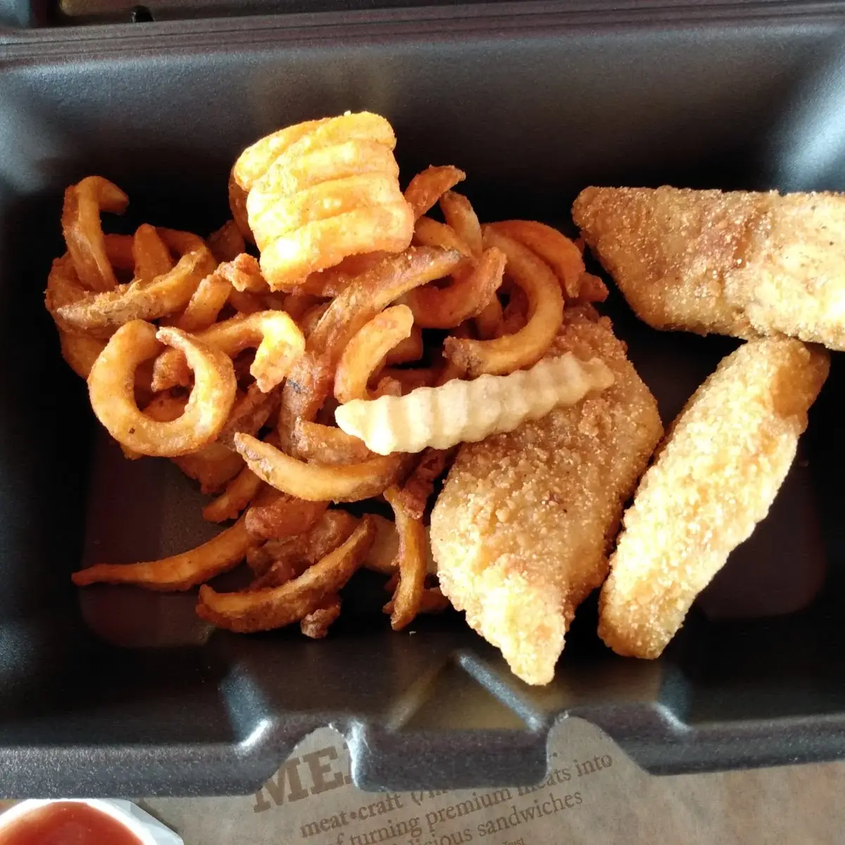 Hush Puppy Battered Fish Basket